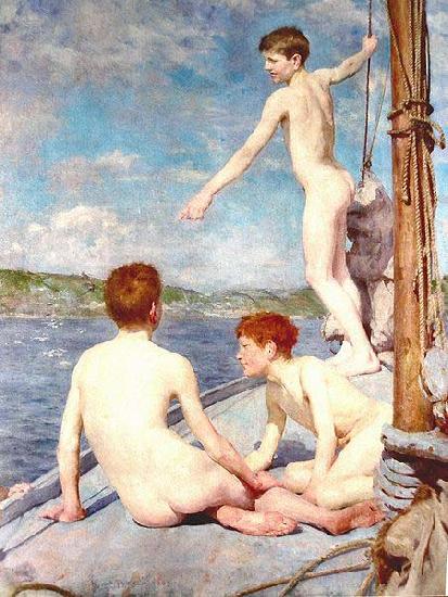 Henry Scott Tuke The bathers France oil painting art